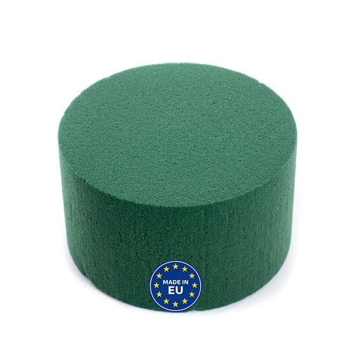 Nass steckschaum rund 8x5cm - steckschaum,