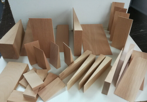 Hartholzkeile mix 32 teilig - mix,