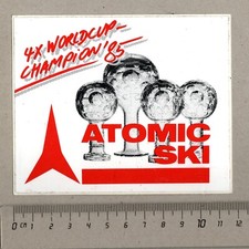 Aufkleber/Sticker Atomic Ski 4 x Worldcup Champion´85