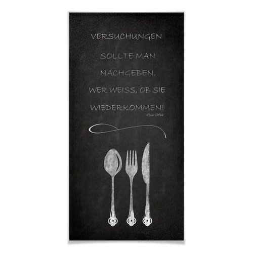 Poster versuchungen sollte man - poster,
