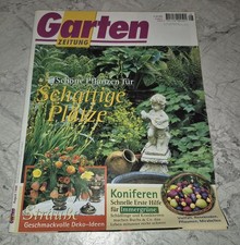Gartenzeitung 8/1998 Blumensträuße Funkien Klee Pflaumen Johanniskraut Koniferen