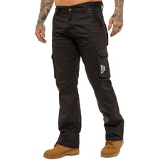Enzo Herren Cargo Combat Jeans