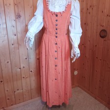 Leinenkleid orange Gr. 40