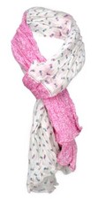 gecrashter Schal in rosa pink