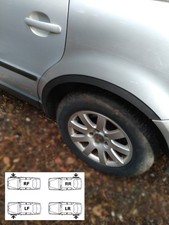 Schwarz Radlauf Zierleisten Satz für VW PASSAT B5 Variant 3B vorne hinten 