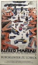 Horst Janssen Plakat, 100 Jahre Alfred Mahlau 