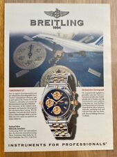 Breitling Chronomat GT Concorde Original 1998 Vintage Watch Advert Werbung