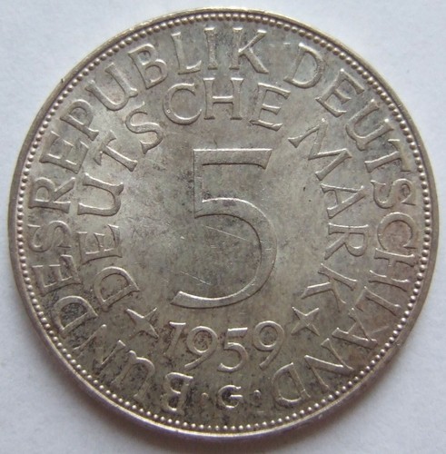 Münze brd silberadler dm - münze, 5