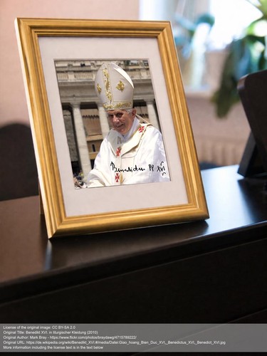 Repro autogramm papst - -,