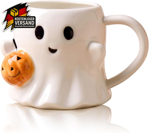 Kaffeetasse halloween kürbis - kaffeetasse,
