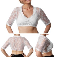 Dirndlbluse Spitze Trachten