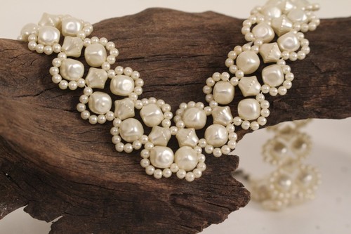 Choker perlenhalskette - choker,