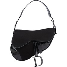 Christian Dior Classic Noir Saddle Handbag Tasche