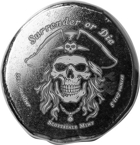 Unze silber totenkopf pirat - unze,