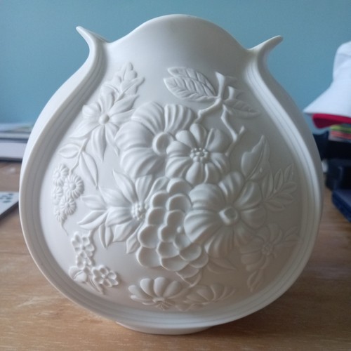 Weiße biskuitporzellan vase - weiße,