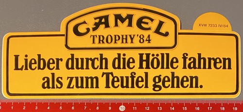 Camel trophy 1984 - trophy,