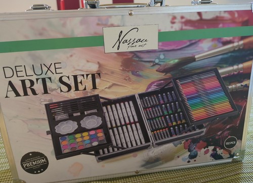 Deluxe kunstset malkoffer - -,