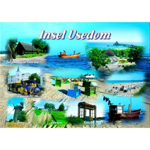 Insel usedom postkarte - usedom,