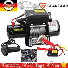 Elektrische Seilwinde 12V mit Funkfernbedienung 5909KG 13000LBS mit Stahlseil