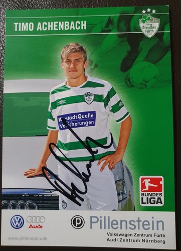 Autogrammkarte timo achenbach - timo,