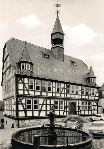 Homberg ohm rathaus brunnen - ohm,