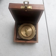 BRUNTON MESSING KOMPASS STANLEY LONDON KOMPASS MIT HOLZBOX