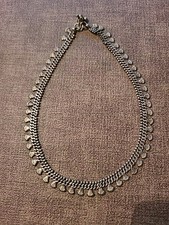 Damen Vintage Estate Sterling Silber Modernist Kette 30gramm, 40cm Lang 