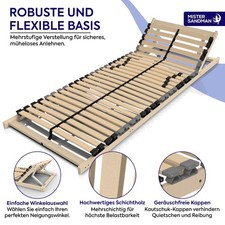 Lattenrost mit federleisten - 28,