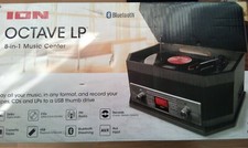 Schallplattenspieler ION Audio Octave LP 8-in-1 Music Center Elektronik schwarz 