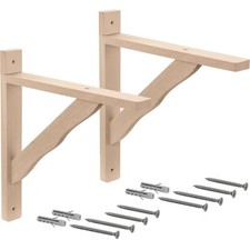 2 Holzkonsole Regalwinkel Holz