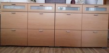 Sideboard, Buche furniert, Höhe 84cm, Breite 100cm, Tiefe 42 cm 
