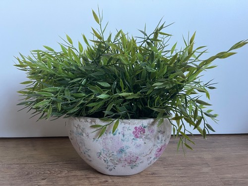 Vintage ovaler blumentopf - vintage,