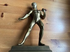 Bronze oder Messing Figur, Kampfsportler, römisch griechischer Athlet