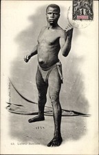 Ak Senegal, Bambara, Ringkämpfer im Lendenschurz, Standportrait - 3957686