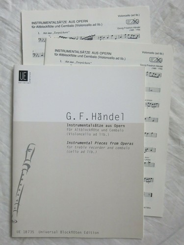 Noten händel - noten:, g.f.
