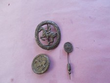 3 x  Reiterabzeichen - Bronze