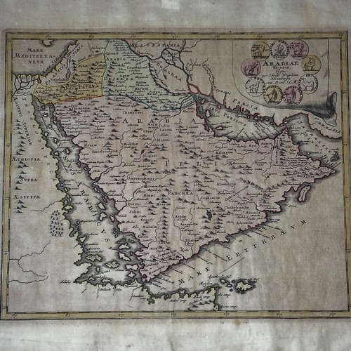 Karte des antiken arabiens - karte,