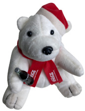Coca Cola Eisbär mit Schal und Flasche Plüschtier Kuscheltier Stofftier ca 17cm 