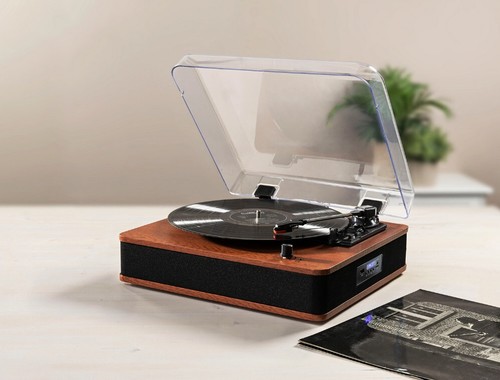 Retro plattenspieler mit - retro,