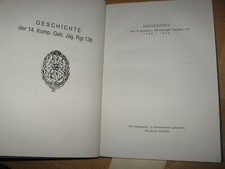 Geschichte der 14.Kompanie - Gebirgsjäger-Regiment 138 -  3.Gebirgs-Division WK2