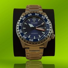 Citizen Automatik Armbanduhr Herren Damen, stilvolle Geschenk-Uhr, Edelstahl