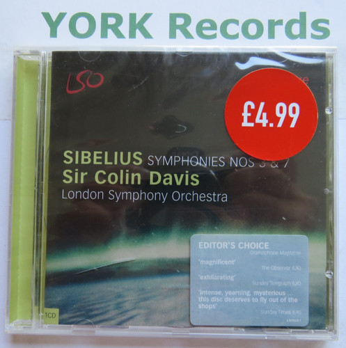 Sibelius symphonies 7 - 3, &