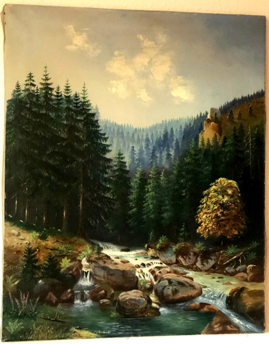 ölgemälde signiert leinwand - signiert,
