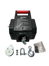 Ribimex PE12V Elektrischer Windenhaken-Flaschenzug