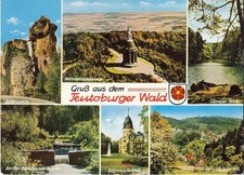 Teutoburger Wald Hermannsdenkmal Gruß aus NRW 6 Farbbilder ungelaufen ca. 1974