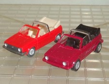 Wiking: 2 x VW Golf Cabrio mit