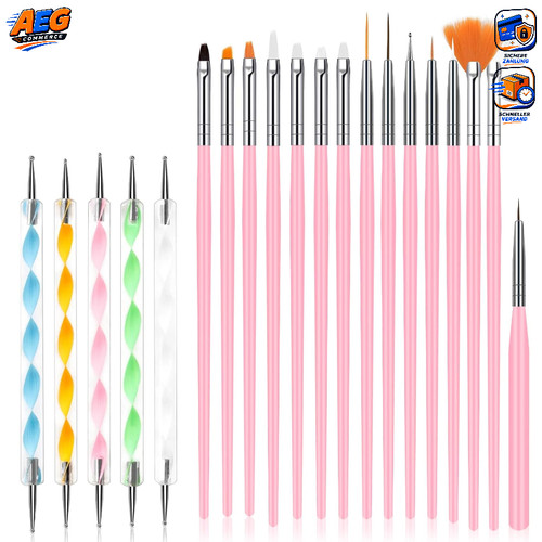 Nagel pinsel set stück - nagel,