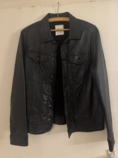 Replay Lederjacke Schwarz
