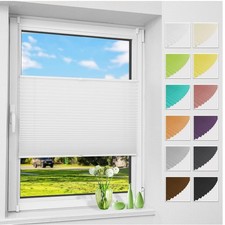 Plissee Klemmfix Weiß Fenster