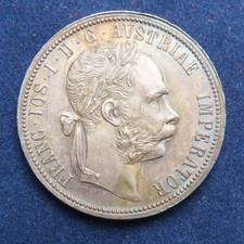 Österreich 1 Florin 1889 Franz Joseph I. Silber Ag ss